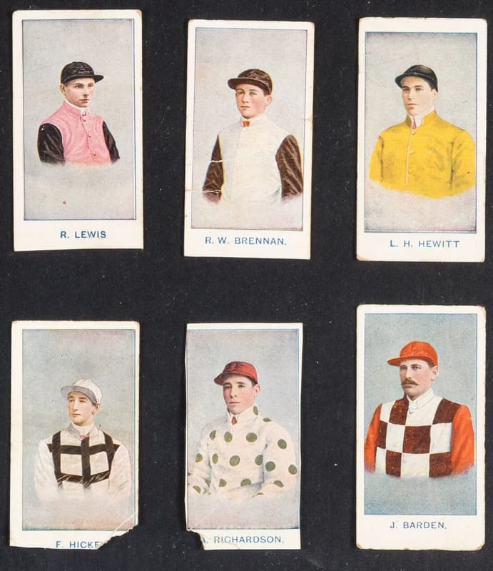 CigaretteCardJockey - 1EarthMedia 1907 Sniders & Abrahams Australian Jockeys cards