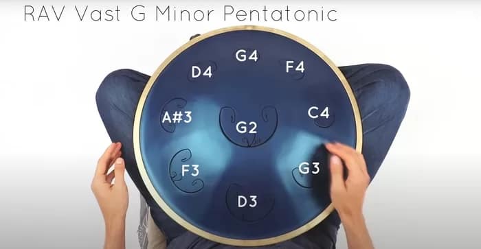 For Sale: Pre-Loved VAST Drum in Gm Pentatonic – As New RAVvastGmPentatonic