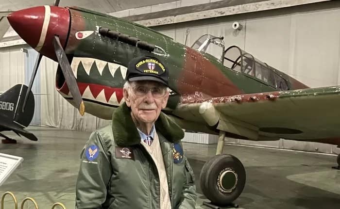 Mel-China-Aviation-Museum-Beijing-2023 - 1EarthMedia Mel McMullen at the China Aviation Museum, Beijing in 2023.