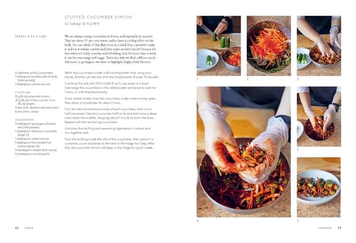 CHAEstuffedCucumberKimchi700-1 - 1EarthMedia Jung Eun Chae's recipe for Stuffed Cucumber Kimchi