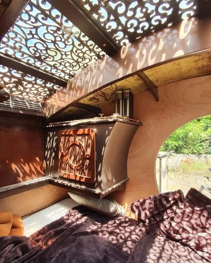 TearDropSteampunk03-700 - 1EarthMedia Steampunk Teardrop Trailer by The Love Bird Company