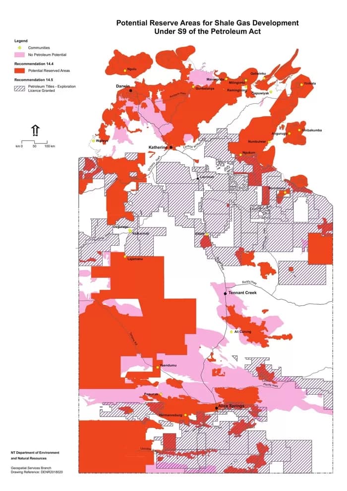 NTfrackingmap - 1EarthMedia Northern Territory fracking map