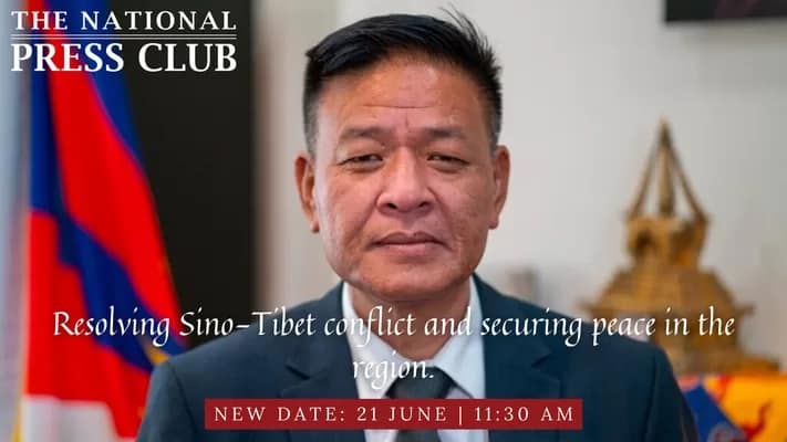 Sikyong Penpa Tsering, the democratically elected political leader of the Tibetan Government-in-Exile