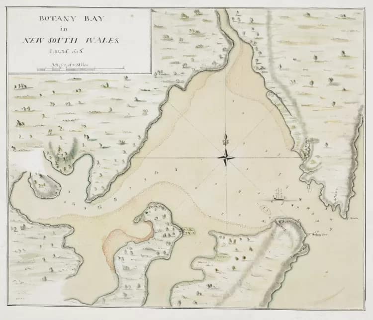 botanybay - 1EarthMedia Captain James Cook's map of Botany Bay, New South Wales