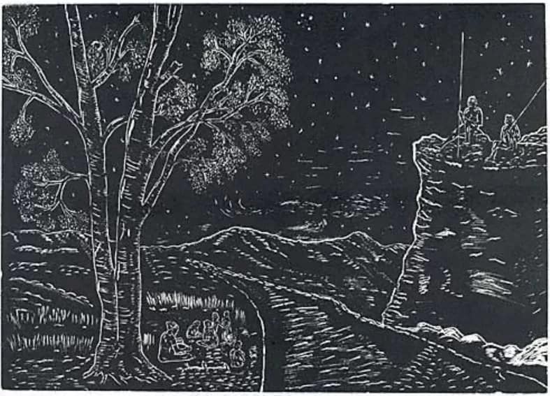 Kevin Gilbert print - 1EarthMedia Christmas Eve in the land of the dispossessed, 1968, Kevin Gilbert