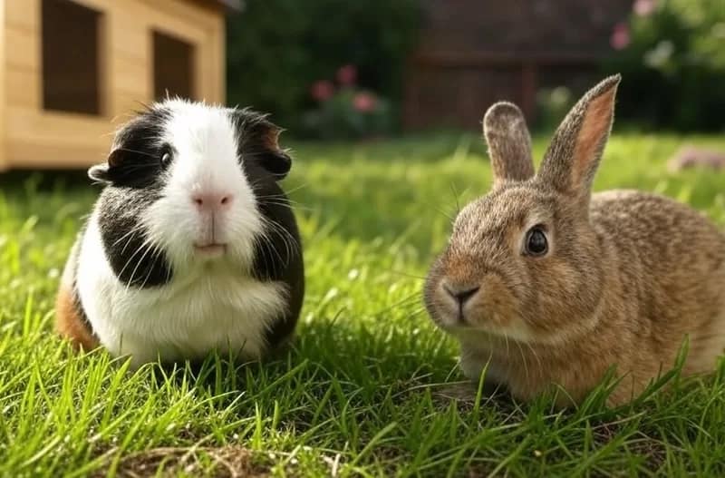 Guide to Keeping Guinea Pigs and Rabbits in Your Home Garden Guinea Pigs Rabbits
