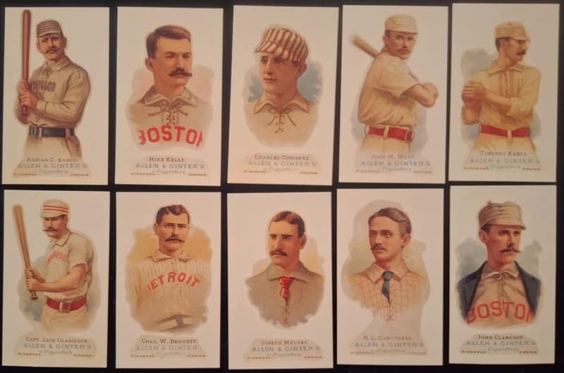 CigaretteCard010 - 1EarthMedia 1887 Allen & Ginter N28 “World’s Champions” complete set of ten