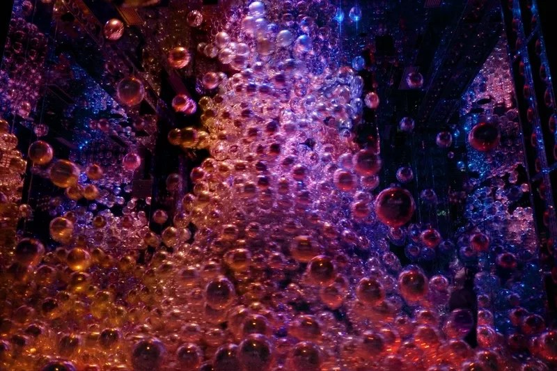 teamLab_Morphing Continuum_KyotoBiovortex - 1EarthMedia teamLab, Morphing Continuum, 2025, installation, sound: Hideaki Takahashi, © teamLab, courtesy Pace Gallery.