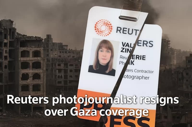 Reuters Photojournalist Resigns Over Gaza Coverage Valerie Zink resigns from Reuters