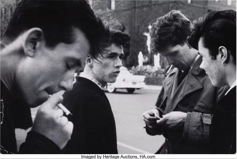 Bruce Davidson's Youths Smoking, Brooklyn Gang, 1959