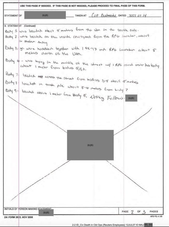 036 - 1EarthMedia Exhibit N – Sworn Statement of 1LT Platoon Leader, B/2-16 IN).