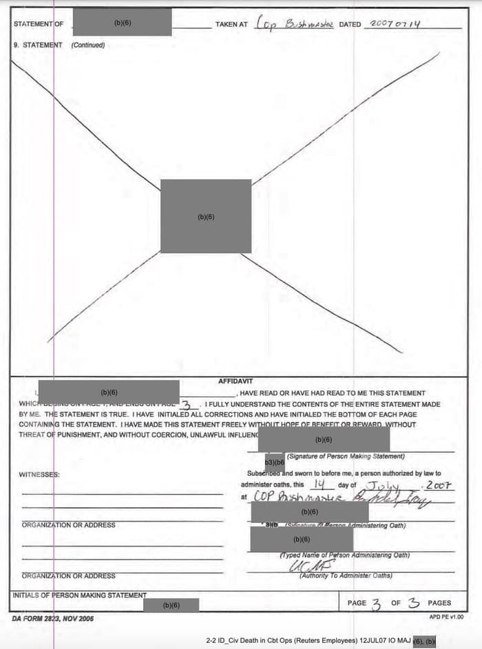 037 - 1EarthMedia Exhibit N – Sworn Statement of 1LT Platoon Leader, B/2-16 IN).