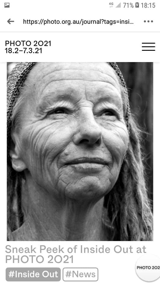 InsideOut-2021 - 1EarthMedia Mark Anning's portrait of Betty May promoting the Inside Out exhibition at PHOTO 2021