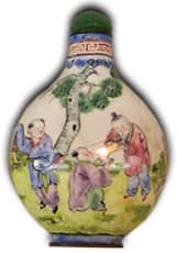 chinese_snuff3 - 1EarthMedia Chinese painted enamel snuff bottle, Qianlong period, c. 1736-95