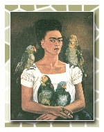 latin art - 1EarthMedia Me and My Parrots, Frida Kahlo, 1941