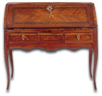 louis_xv_table - 1EarthMedia A Louis XV slant-front bureau, circa 1760.