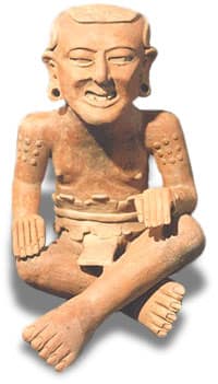 pre-Columbian Veracruz - 1EarthMedia A representation of Huehueteotl, the wind god, circa 500-700 A.D.